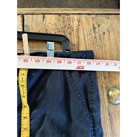 London Jeans Womens Black Linen Wide-Leg Pants Size L Relaxed Fit Casual Style - Picture 6 of 6